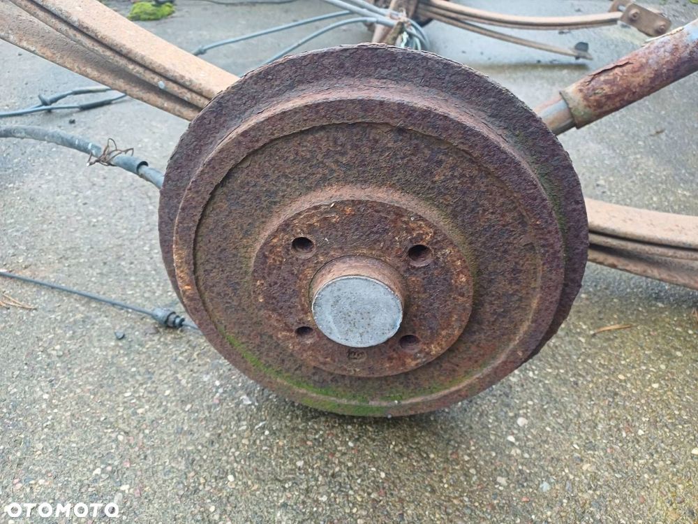 OŚ BELKA ZAWIESZENIA TYŁ + RESORY IDEALNA NA PRZYCZEPKĘ - 3