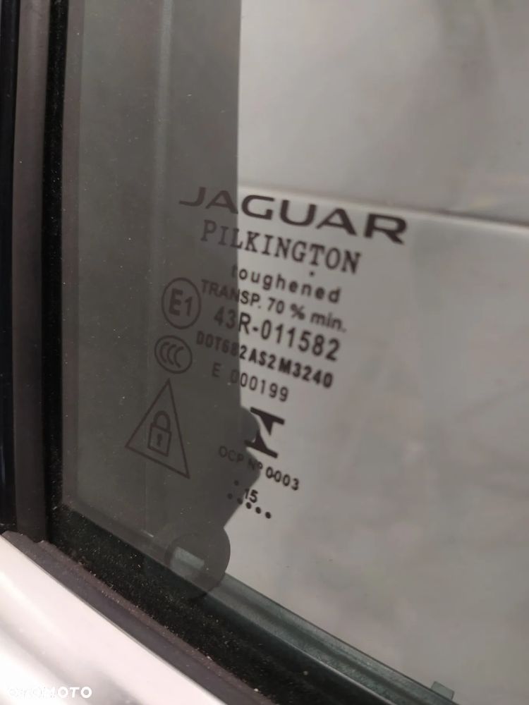 JAGUAR XF X260 DRZWI LEWY PRAWY TYŁ TYLNE PRZÓD PRZEDNIE SZYBY LOGOWANE RAMKA CHROM KLAMKI KOMPLETNE + ZAWIASY ORYGINAŁ - 30