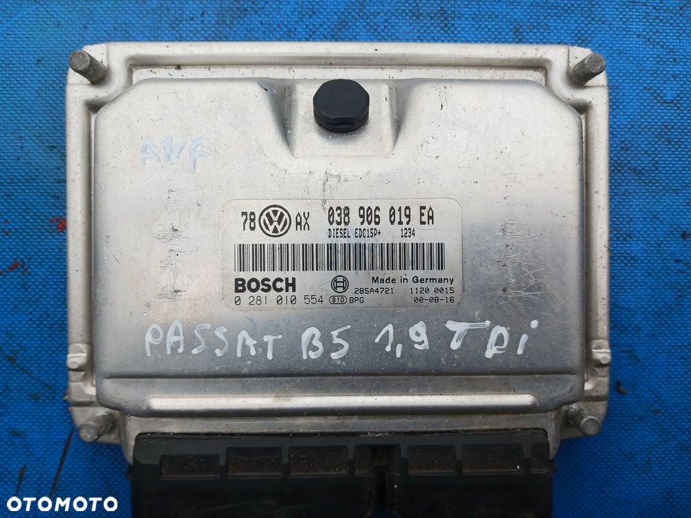 Zestaw startowy do odpalenia Passat B5 Lift 1.9tdi sterownik silnika 038906019EA licznik 3B0920805A stacyjka - 5