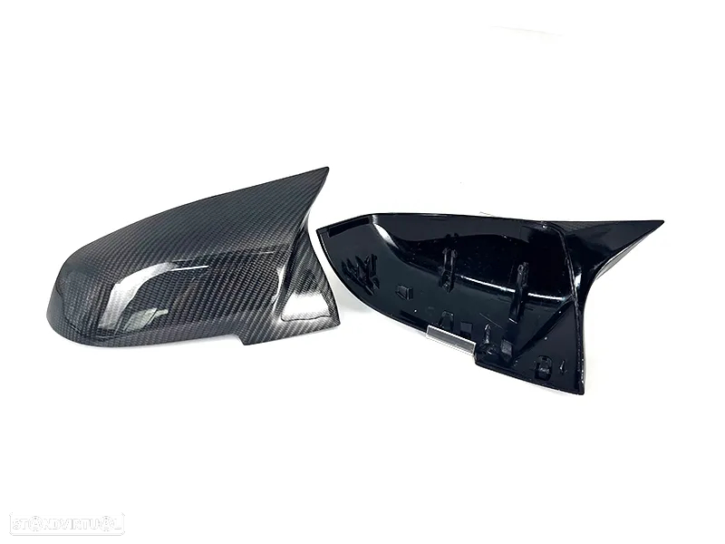 PROMOÇÃO Capas Retrovisor Preto Piano ou Carbono BMW séries 1 2 3 e 4 - 7