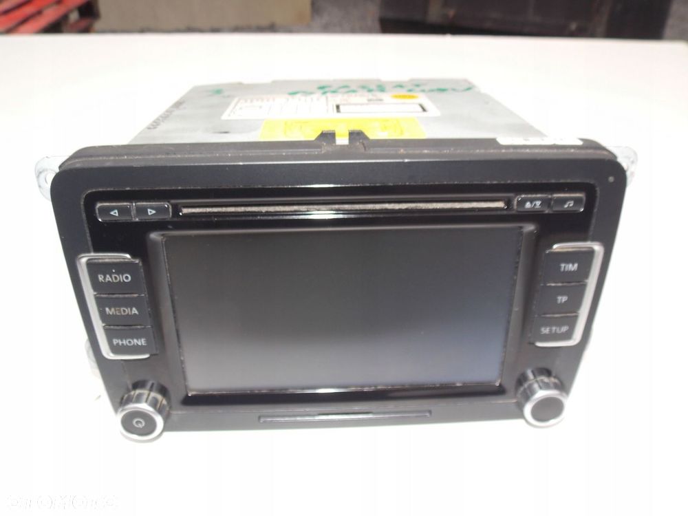 radio nawigacja passat b6 b7 cc golf vi touran tiguan 3c8035195 - 2