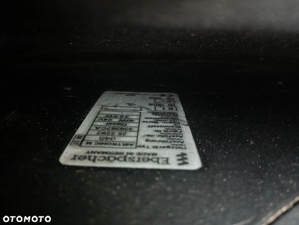 Ogrzewanie postojowe eberspracher D4S airtronic Man tga tgx tgs tgm D2 webasto vebasto - 7