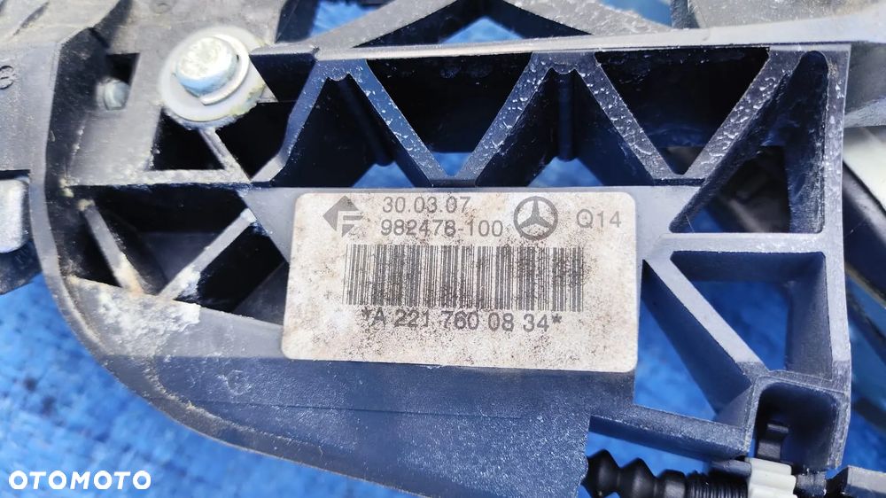 BLACHA PODNOŚNIK WIĄZKA ZAMEK DOCIĄG KEYLESS GO DRZWI PRAWY TYŁ MERCEDES S-KLASA W221 LONG - 10