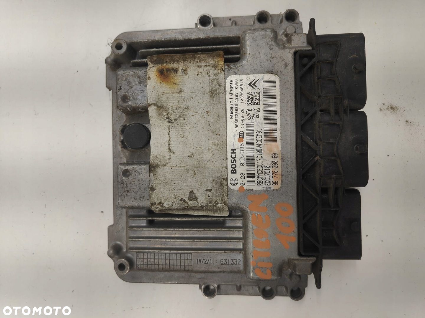 Citroen c4 0281017336 9677030080 KOMPUTER STEROWNIK SILNIKA - 1