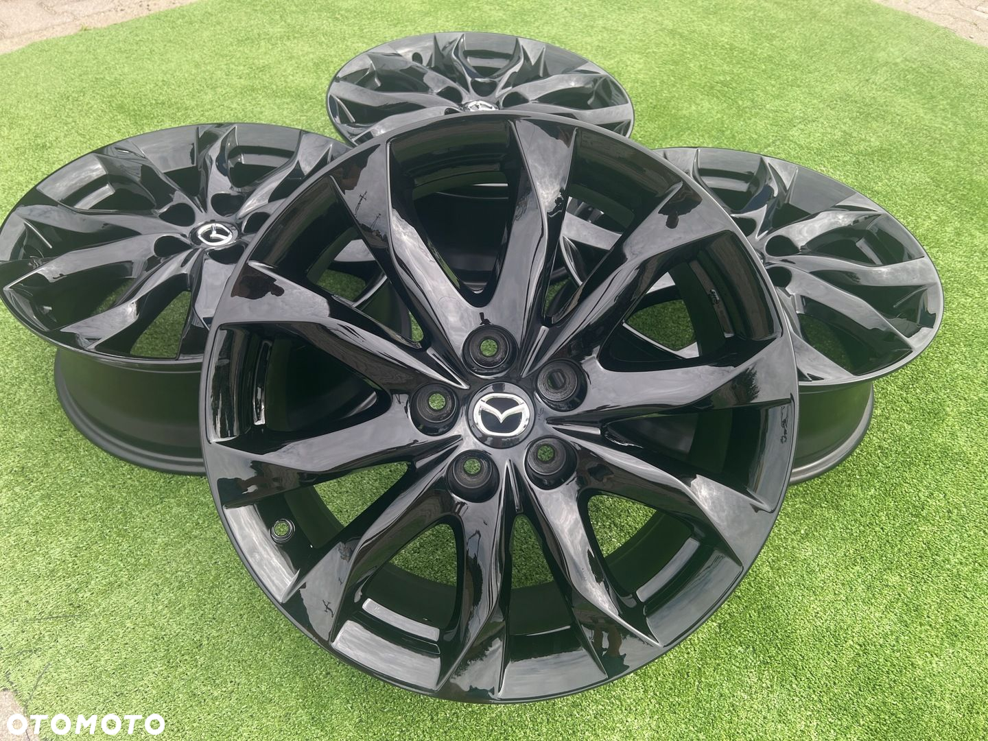 KOMPLET FELG FELGI ALU MAZDA CX-3 CX-30 3 6 CX-5 18 ET50 ORYGINALNE - 2