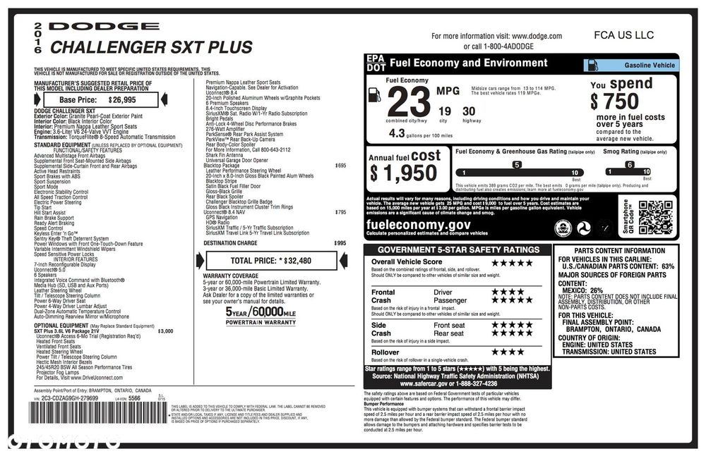 Dodge Challenger Automatik SXT Plus - 21