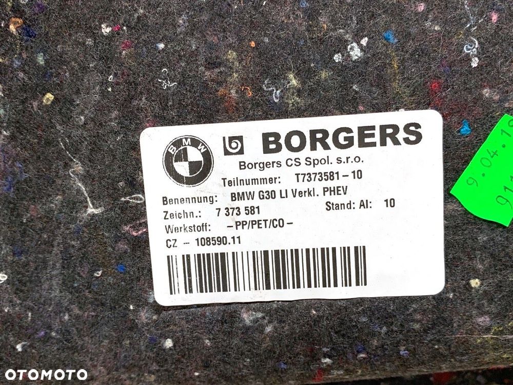BOCZEK BAGAŻNIKA LEWY  BMW 5 (G30, F90) 2016 - 2022 530 e Plug-in-Hybrid 135 kW [184 KM] Hybryda - 3