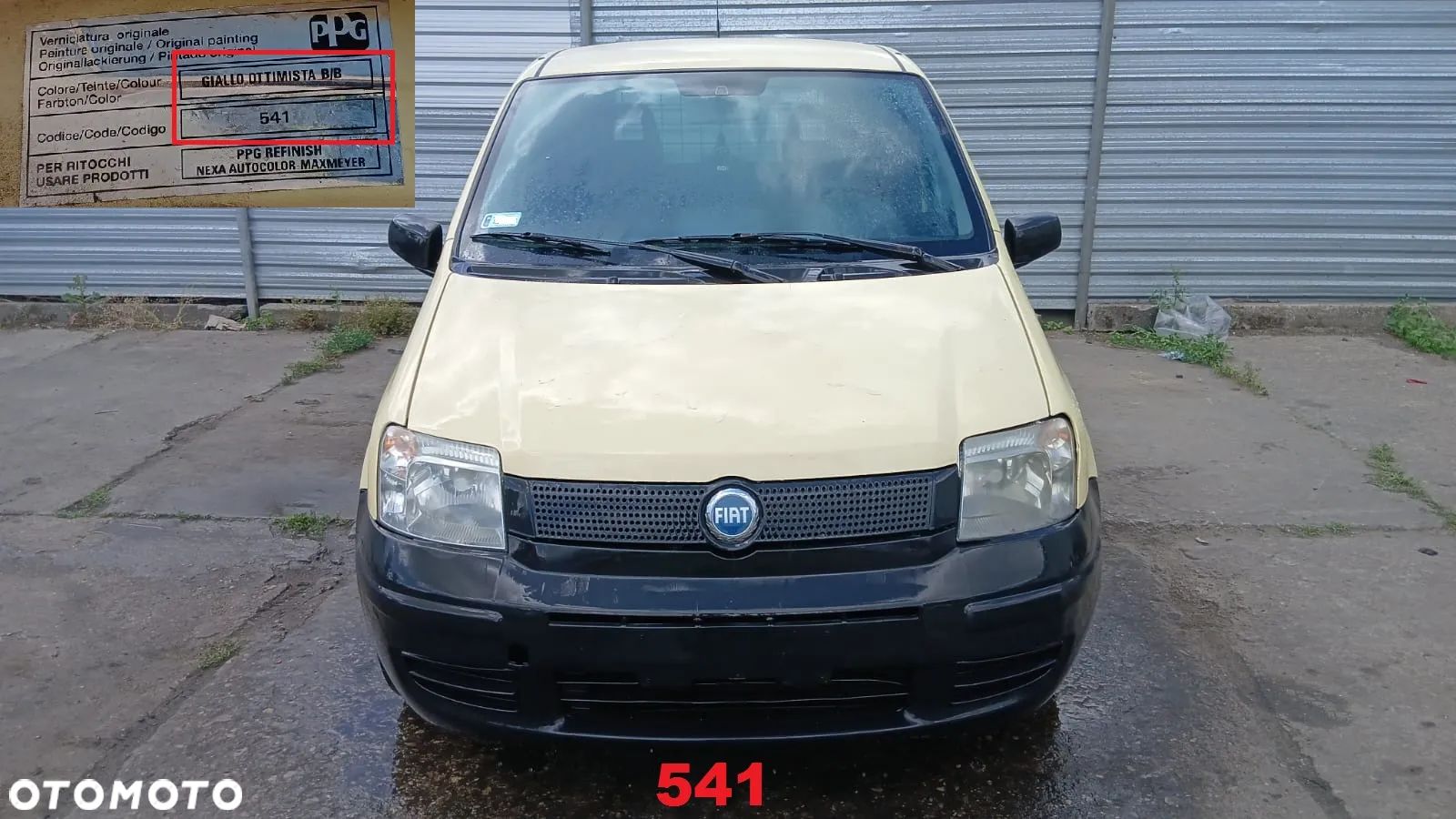 Tylko Części FIAT PANDA II van 1.3 mjtd 16V / 70KM 51kW 06-09r Lakier 541 - 1