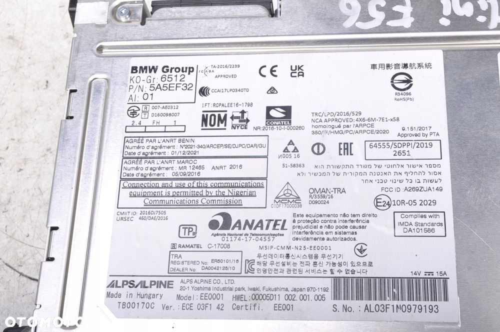 MINI F56 MODUŁ STEROWNIK NAWIGACJI 5A5EF32 - 6