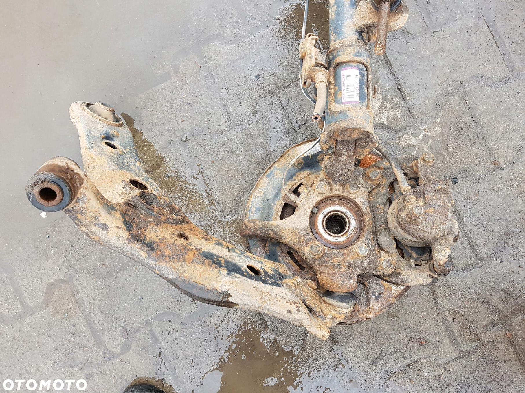TOYOTA RAV4 3 III 05-08r 2.2 D4D AMORTYZATOR ZWROTNICA LEWA PRZÓD - 5