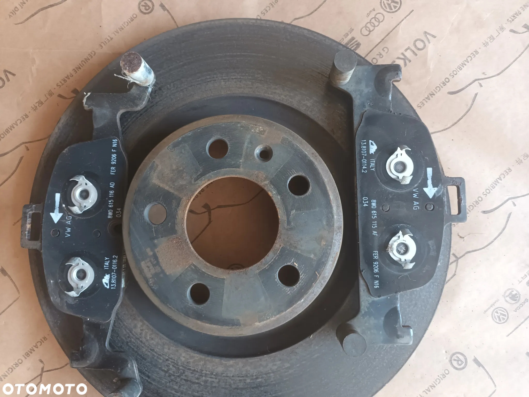 Audi A4 B9 8W komplet Tarcze Hamulcowe klocki PRZÓD 8W0615301P 338 mm 72KM - 5