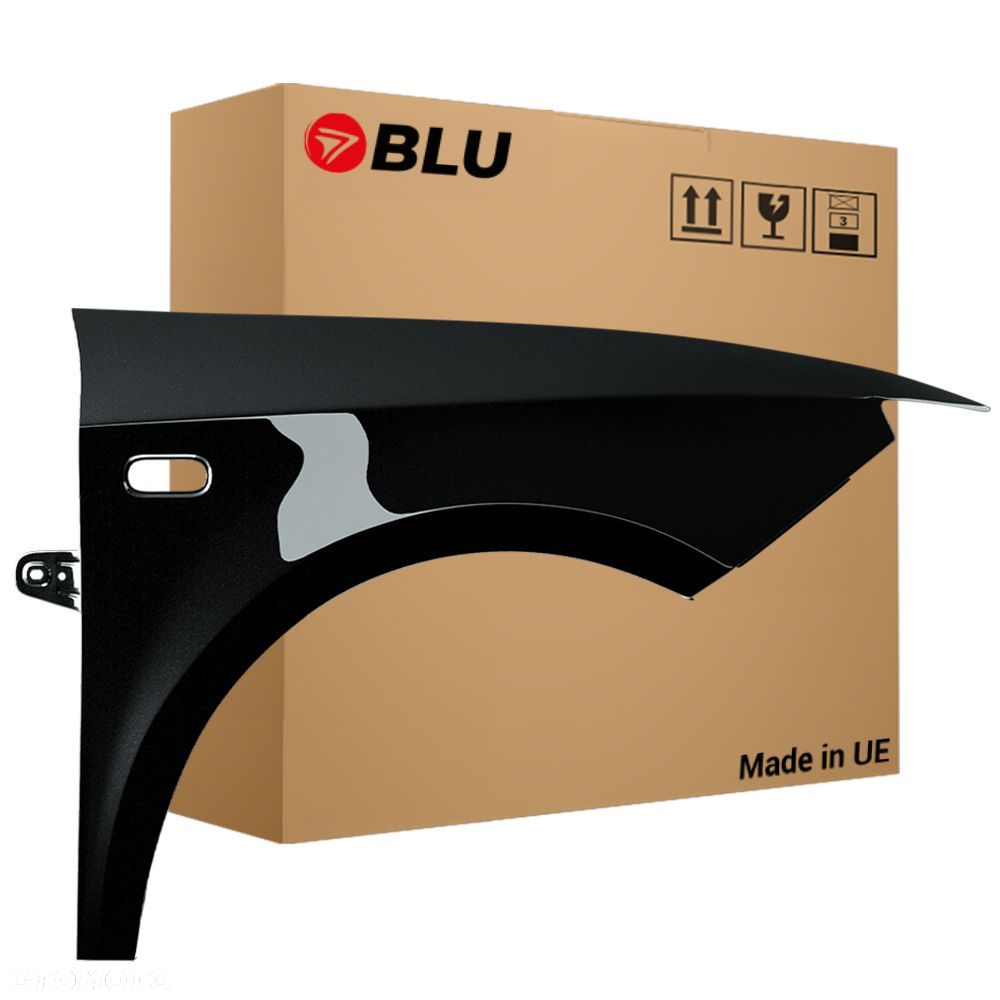 BLU Błotnik SEAT IBIZA IV 4 6J LY9T prawy czarny 08-17 przód MythosSchwarz - 1