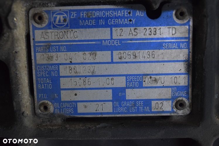 SKARZYNIA BIEGÓW12 AS 2331 TD / DAF 105 XF / 85 CF - 2