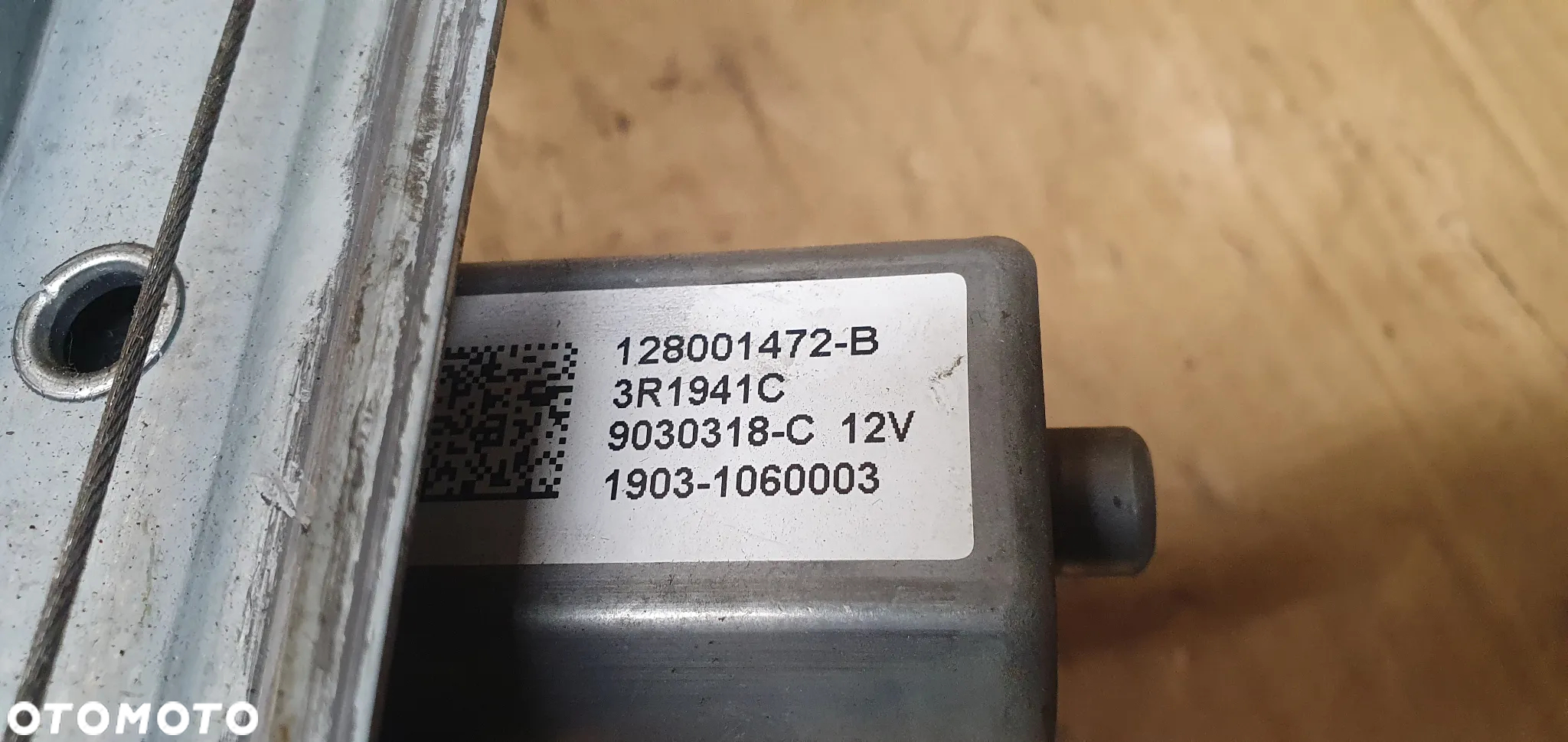 Mechanizm podnośnik szyby prawy przód Opel Vivaro B Trafic III 807210974R 93867658 - 7