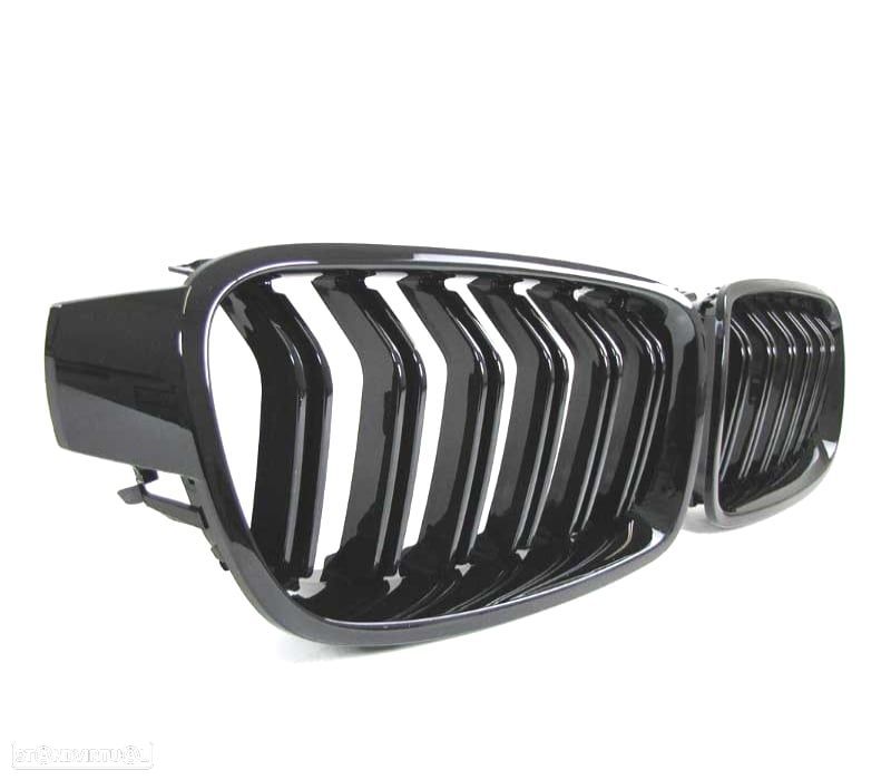 GRELHAS FRONTAIS BMW F30 F31 LOOK M3 PRETO BRILHANTE - 4