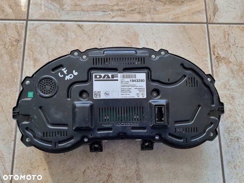 LICZNIK ZEGARY TABLICA DAF XF 106 , CF EURO 6 1943280 - 2