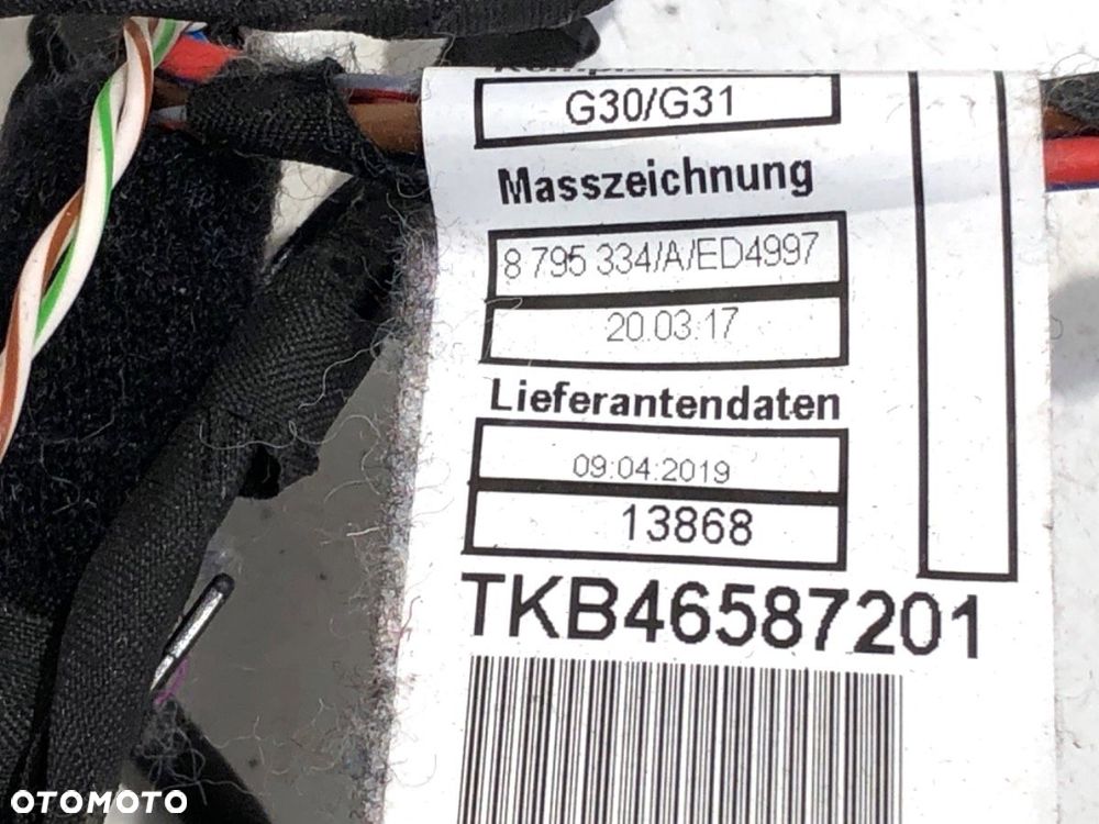 WIĄZKA DRZWI PRZÓD LEWY  BMW 5 (G30, F90) 2016 - 2022 530 e Plug-in-Hybrid 135 kW [184 KM] Hybryda - 4