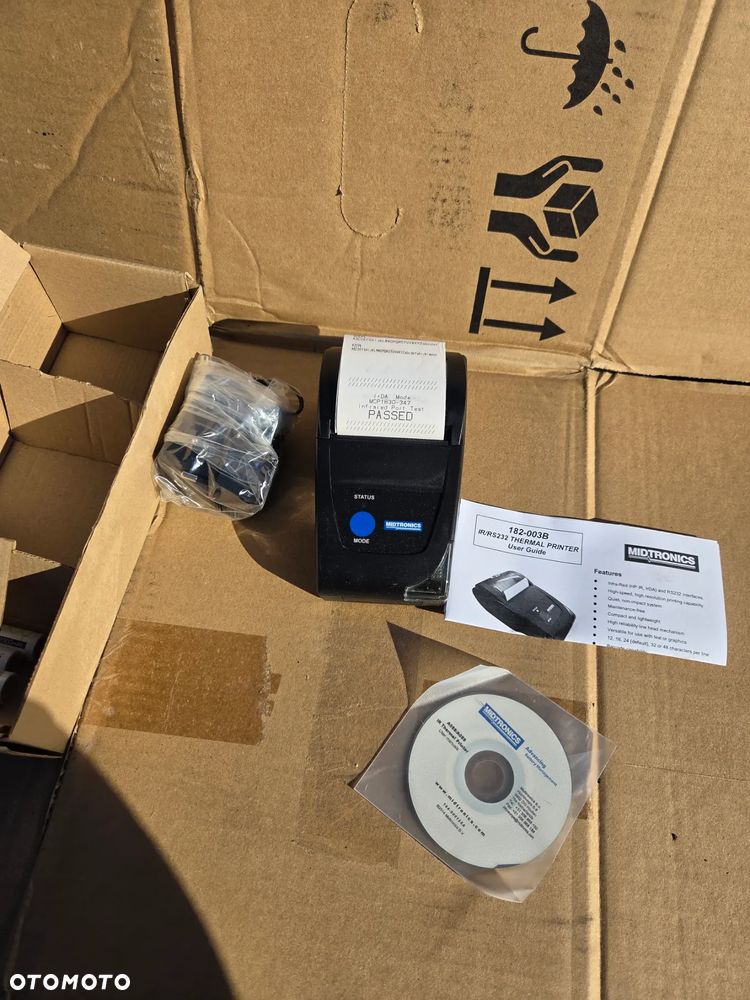 DRUKARKA DO TESTERA AKUMULATORA Baterii Citroen DS Opel Peugeot PSA 9776EK Midtronics 182-003B IR/RS232 THERMAL PRINTER - 2