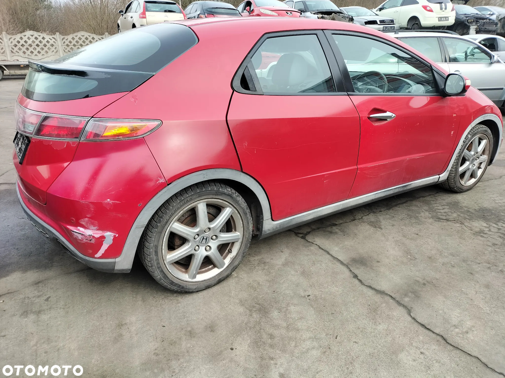 CAŁE AUTO NA CZĘŚCI KIEROWNICA Z PODUSZKA RADIO PANEL KLIMATYZACJI DASZEK PRZECIWSŁONECZNY HONDA CIVIC VIII UFO - 7