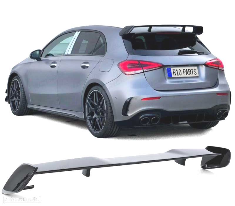AILERON TRASEIRO MERCEDES CLASE A W177 18- LOOK AMG A45 PIANO BLACK - 1