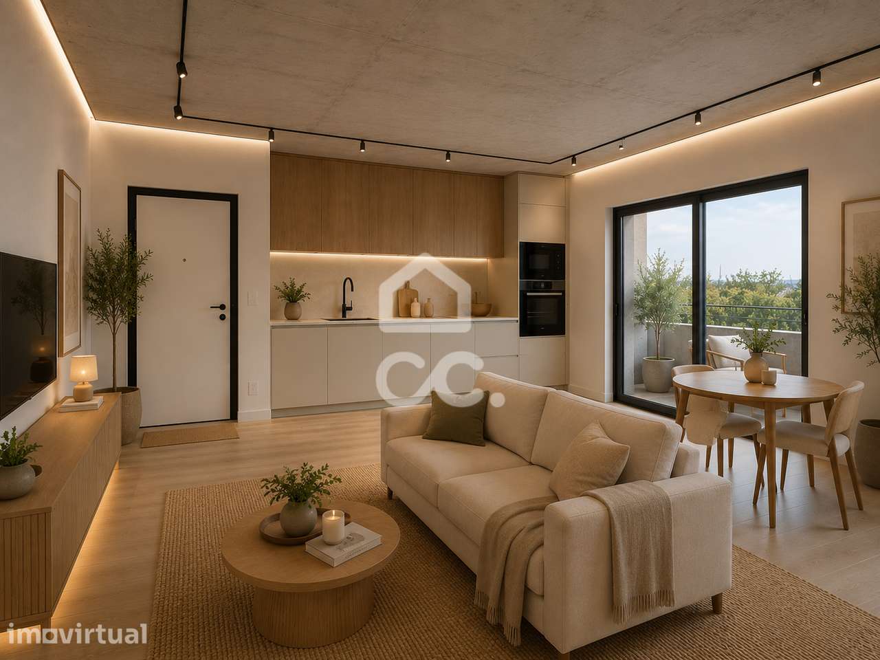 Apartamento T1 novo com varanda e lugar de estacionamento  em construç - Grande imagem: 5/16