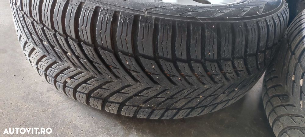 Set jante aliaj pe 16 volkswagen vw golf 6 break cu anvelope de iarna Nokian DOT 2021 - 8