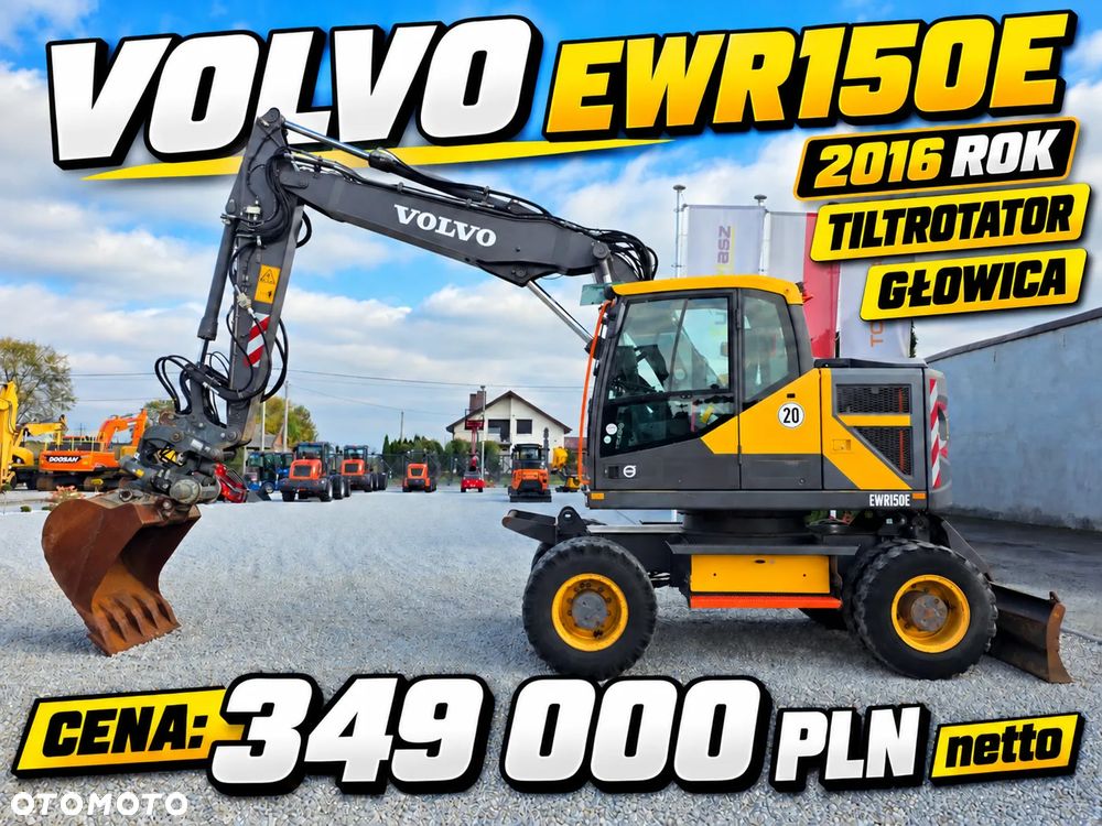 Volvo EWR 150E, 2016 ROK, GŁOWICA, PŁYWAJĄCE RAMIĘ