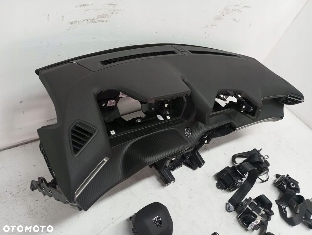 Konsola deska PULPIT PEUGEOT 2008 CARBON 23R ZIELONA NIĆ - 5