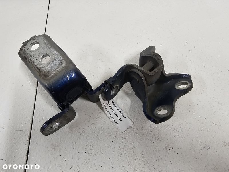 TOYOTA AVENSIS T27 LIFT T29 ZAWIASY DRZWI LEWY PRZÓD KOMPLET - 4