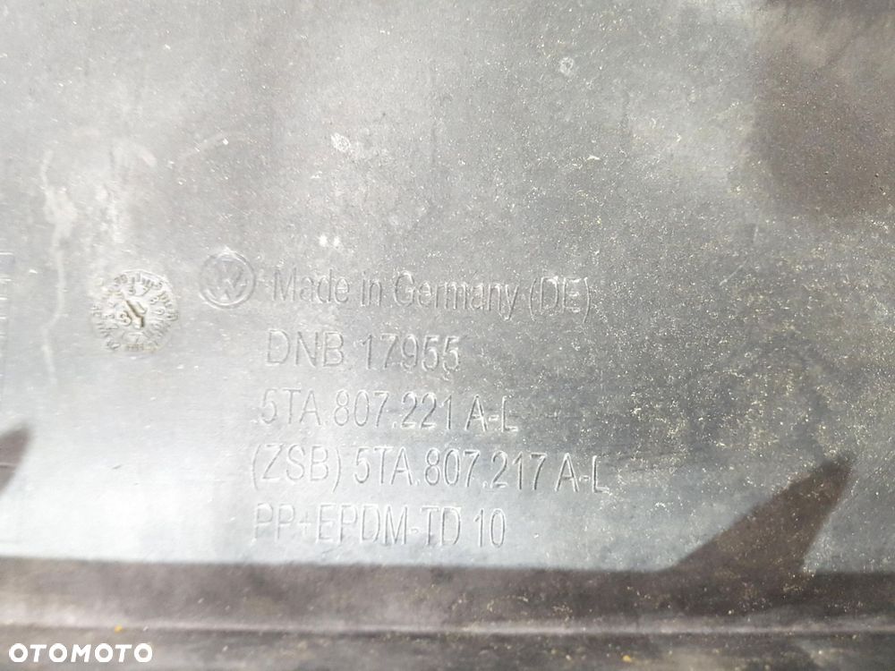 VOLKSWAGEN VW TOURAN III 3 5TA ZDERZAK PRZÓD PRZEDNI 5TA807221A ORYGINAŁ - 7