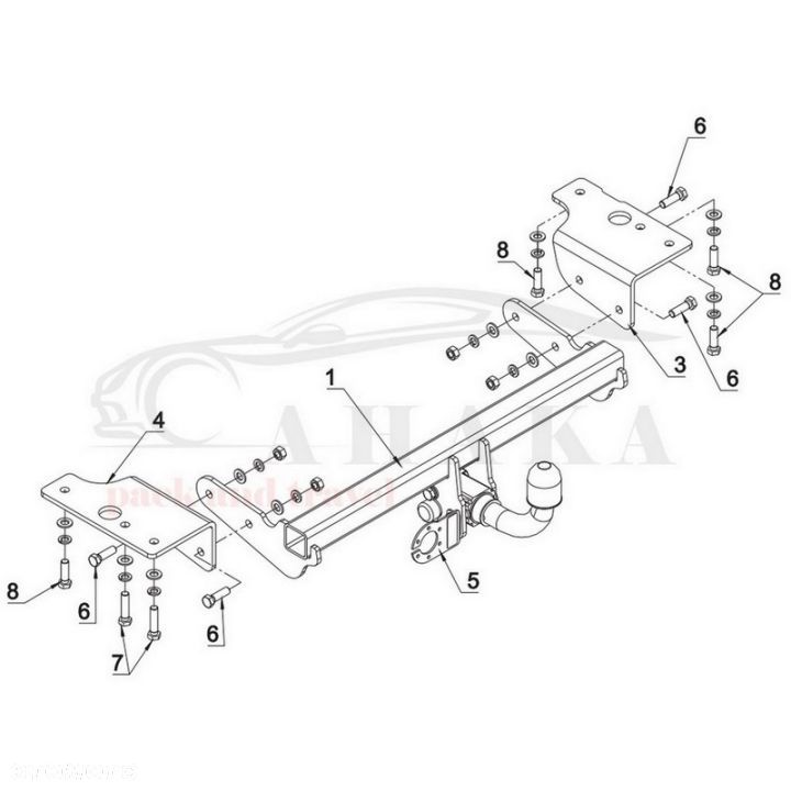 Hak Holowniczy Automat Do Toyota Auris E18 Hatchback 2013-2015 - 3