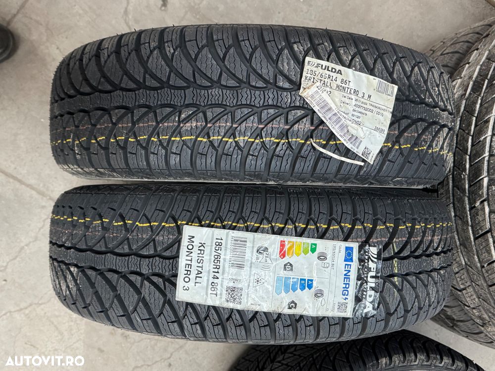 Vând 2 anvelope 185/65/14 fulda de iarnă noi - 1
