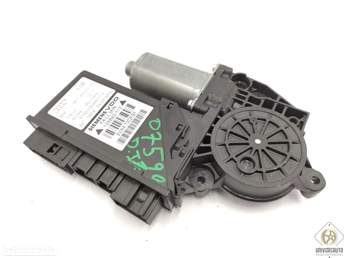 MOTOR ELEVADOR DE VIDRO FRONTAL ESQUERDO AUDI A4 2005 - 3