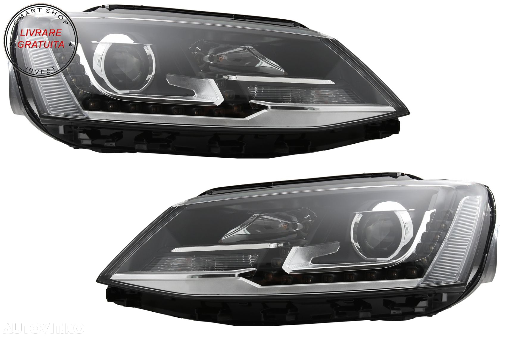 Faruri LED DRL VW Jetta Mk6 VI (2011-2017) GTI OE Design- livrare gratuita - 7