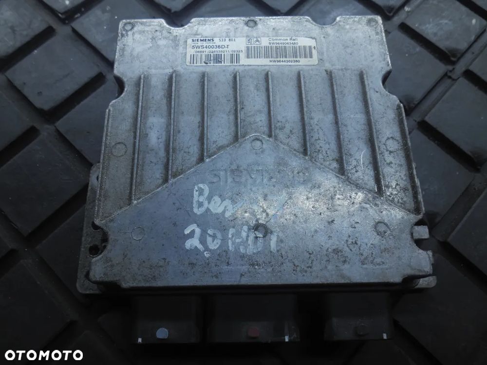 KOMPUTER SILNIKA 5WS40036D-T 9649063480 9644302380 PEUGEOT PARTNER 2.0 HDI - 1