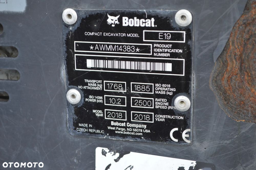 Bobcat E19 - 28