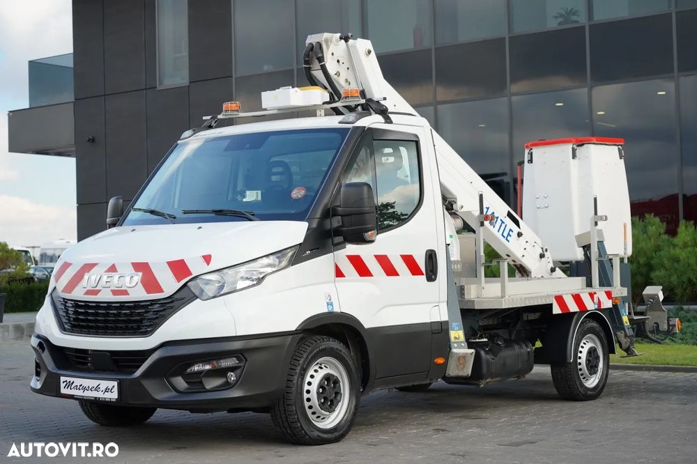 Iveco DAILY 35-140 / Platformă de lucru aeriană / FRANCE ELEVATEUR 141 TLE / 4 STABILIZATOARE / MANUALĂ / 2020 - 1