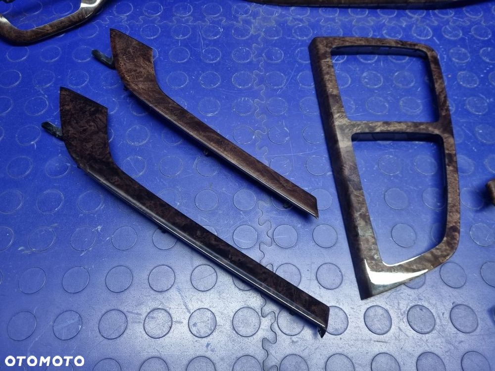 LISTWY ozdobne dekory KOMPLET drewno GM5 AUDI Q7 4M ORYGINAŁ - 4