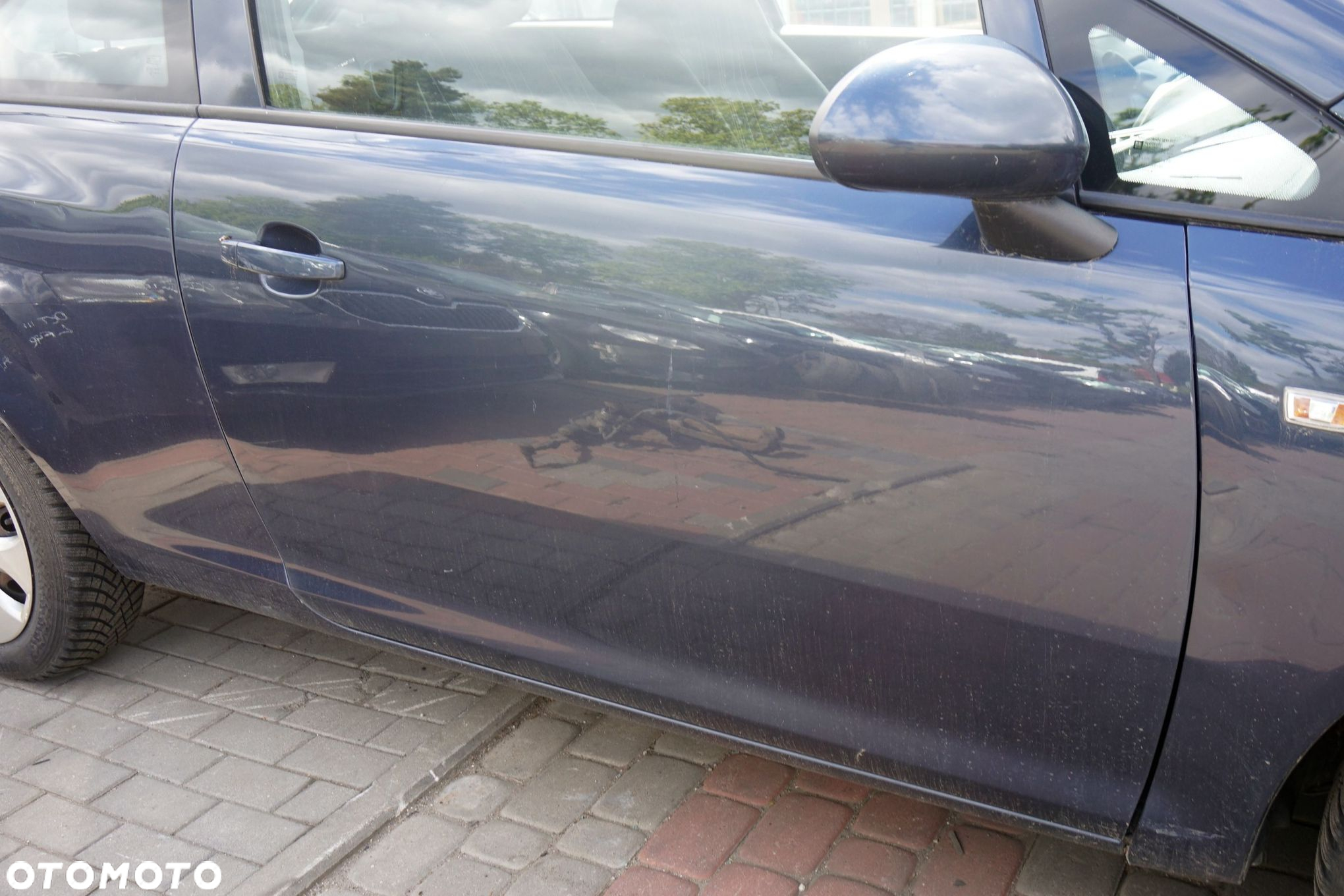 DRZWI PRZEDNIE PRAWE CORSA D IV 3D HB Z168  SZARY OPEL 2006-2011 - 2