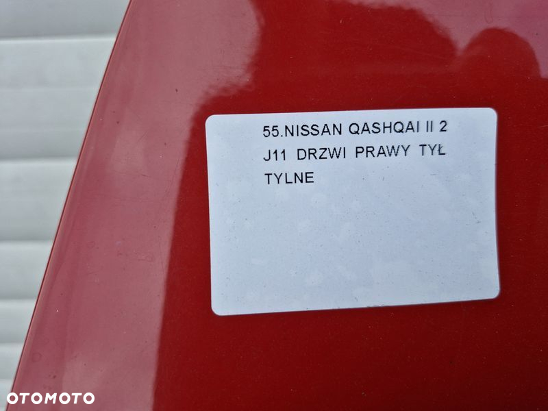 NISSAN QASHQAI 2 II J11 DRZWI LEWY TYŁ LEWE TYLNE Z10 G - 4
