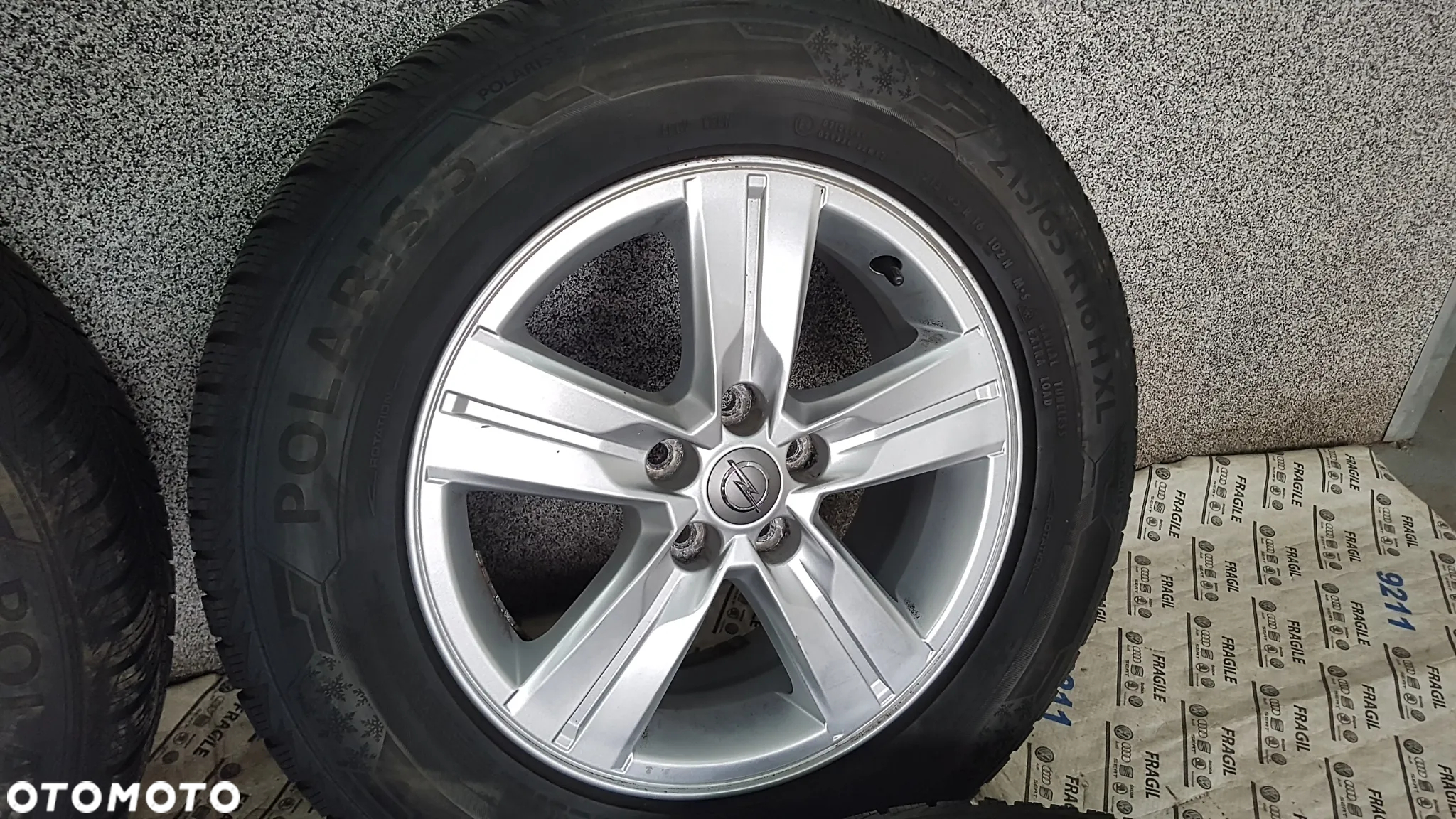 KOŁA ZIMOWE Z CZUJNIKAMI TMPS OPEL MOKKA TRAX  5X105  6,5JX16  215/65R16  215/65/16 - 11