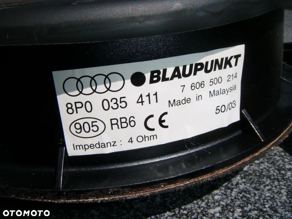 audi a3 8p 04r głośniki w drzwi przód komplet 8p0035411 - 2
