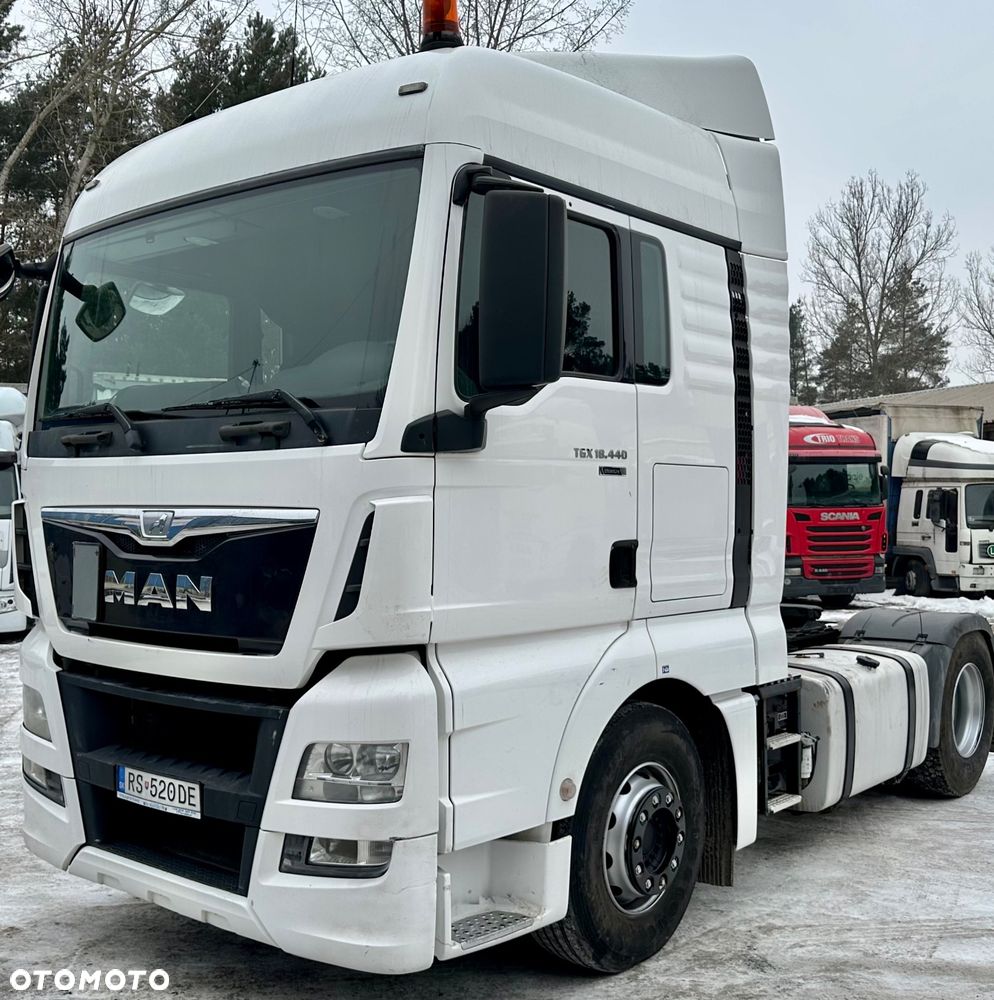 MAN TGX 18.440 XLX AUTOMAT SPOJLERY KLIMA WEBASTO LODÓWKA 685000km MOTOR:12.5L OPONY:315/80/22.5-80% 2xALUTANK EURO 6 2014 - 2