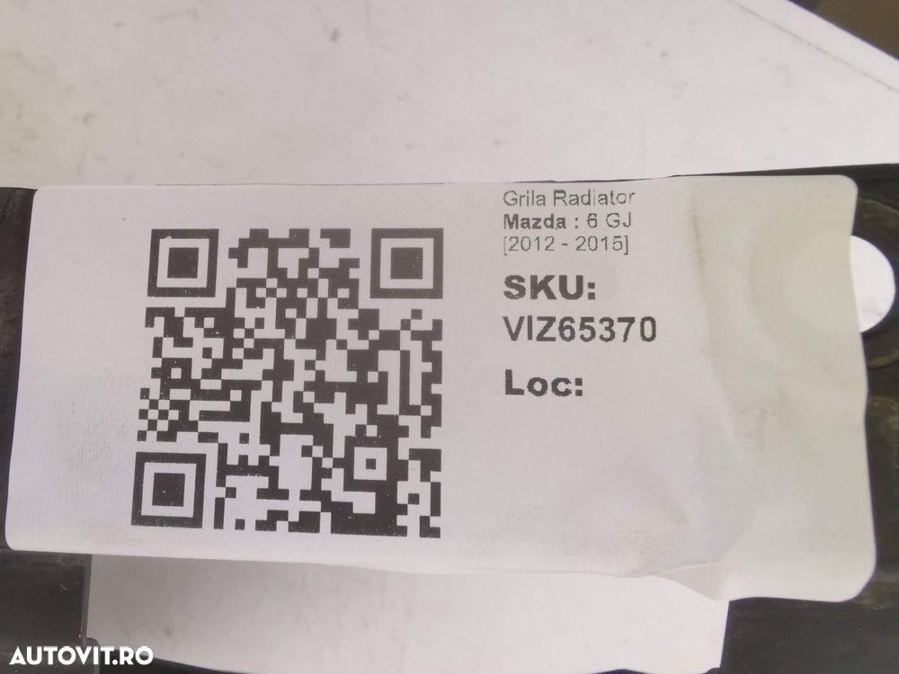 Grila Radiator Mazda  6 GJ 2012 2013 2014 2015 Originala In Stare Buna - 8