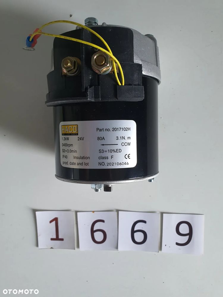 Silnik 1,2KW, 24V do windy załadowczej, HACO 2017102H - 1