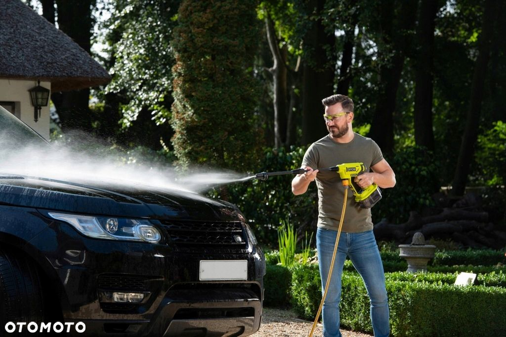 RYOBI AKUMULATOROWA MYJKA ciśnieniowa PISTOLET RY18PW22A 22BAR LANCA WĄŻ 6m - 10