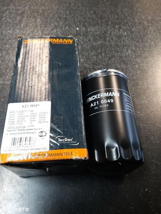 Filtr oleju AUDI 80 1.9D 09.91-01.96 - 1