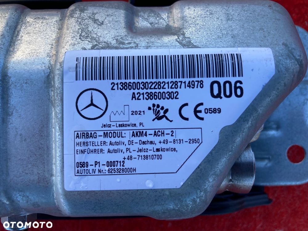 MERCEDES E KLASA W213 W257 CLA W238 EQS W297 AIRBAG KOLAN PODUSZKA KOLANOWA  AIRBAG AIR BAG SRS - 5