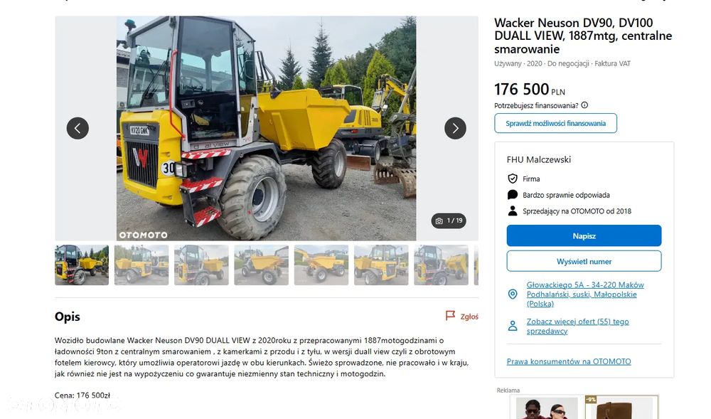 Wacker Neuson DV100 DV90 DUALL VIEW, 1937mtg, BEZ DPF - 2