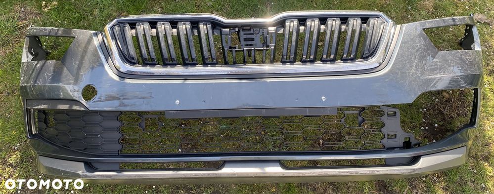 SKODA KAMIQ zderzak przedni przód metal grau - 7